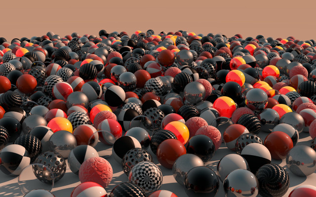 Large group balls helmets pattern free wallpaper for desktop - medium preview image