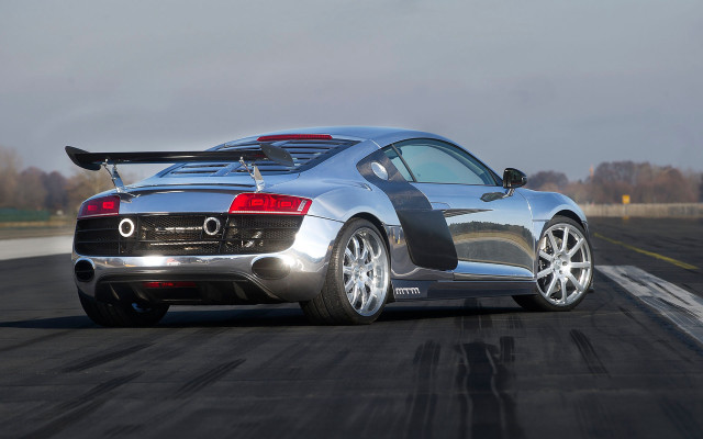 Silver sports car race track #15 free wallpaper for desktop - medium preview image