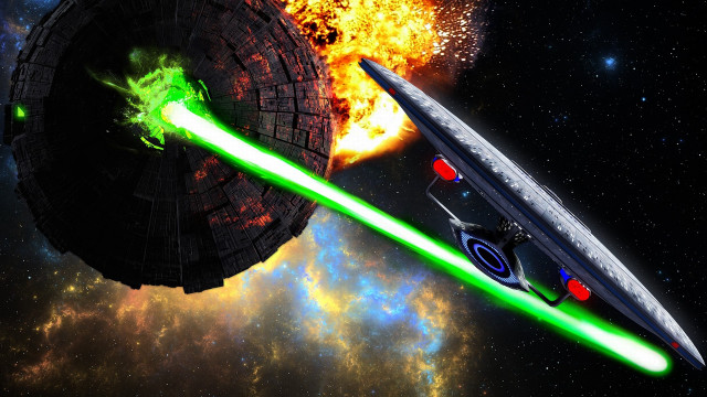 Star wars lightsabers space art #2 free wallpaper for desktop - medium preview image