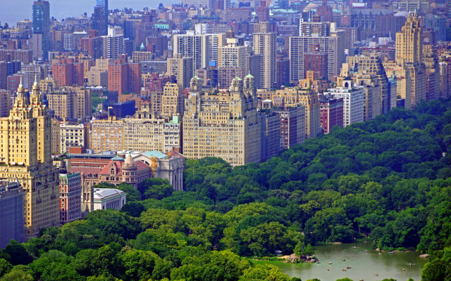 Tokyo cityscape trees lake architecture free wallpaper for desktop - medium preview image