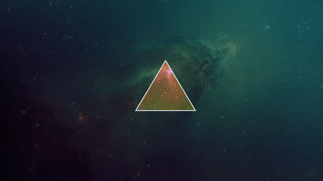 Triangle star galaxy holography 1980s free wallpaper for desktop - medium preview image