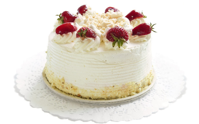 Strawberry berry rococo cake cream free wallpaper for desktop - medium preview image