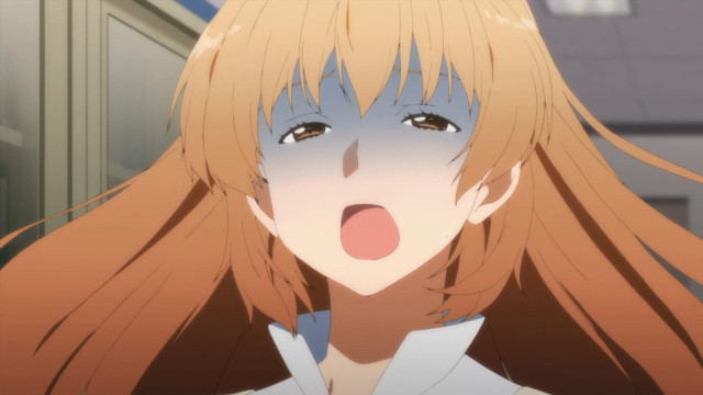 Surprised woman long hair building free wallpaper for desktop - medium preview image