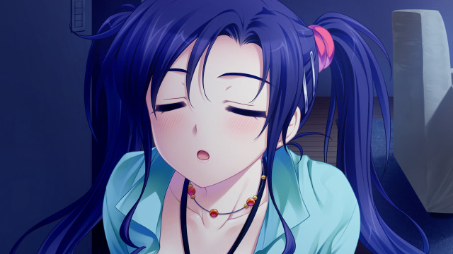 Blue hair giantess train screenshot free wallpaper for desktop - medium preview image