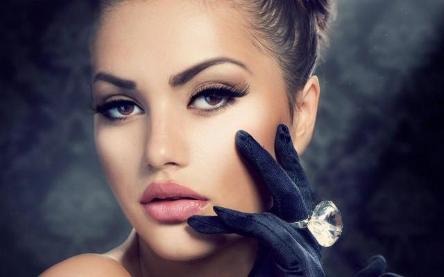 Woman glove ring smoke crystal free wallpaper for desktop - medium preview image