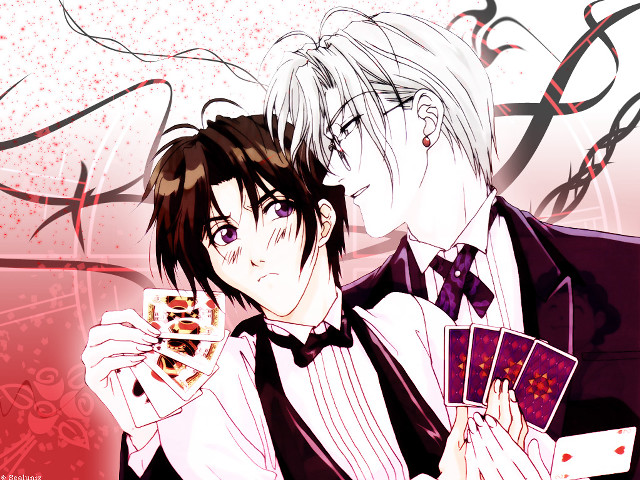 People holding cards suit bowtie free wallpaper for desktop - medium preview image