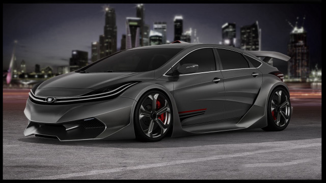 Car city night lights military free wallpaper for desktop - medium preview image