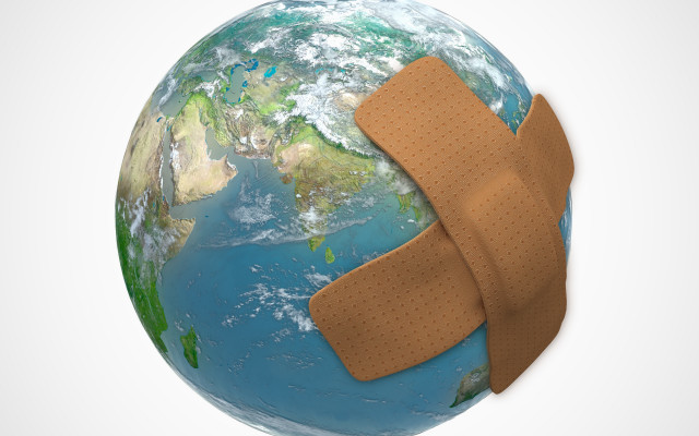 Earth bandage fuller tilt shift free wallpaper for desktop - medium preview image