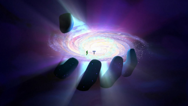 Black white nails spiral planet free wallpaper for desktop - medium preview image