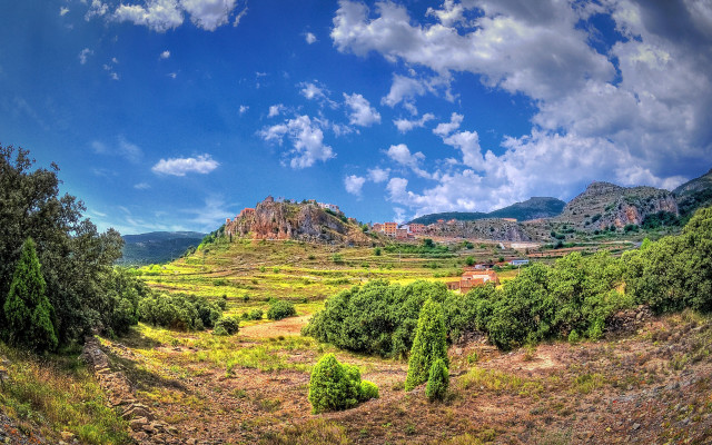 Mountain range forest lake sky #8 free wallpaper for desktop - medium preview image
