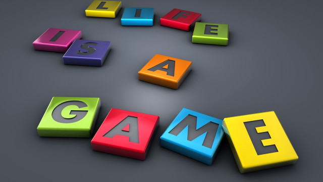 Colorful blocks spelling game gray free wallpaper for desktop - medium preview image