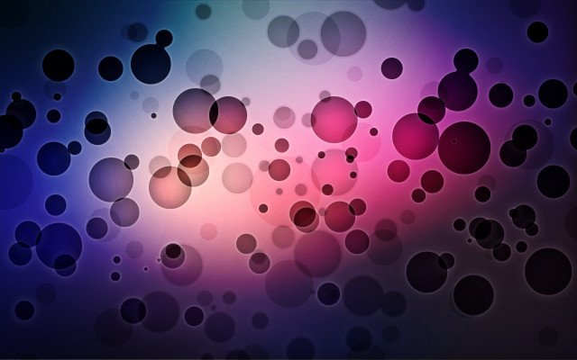 Colorful bubbles abstract characters polka free wallpaper for desktop - medium preview image