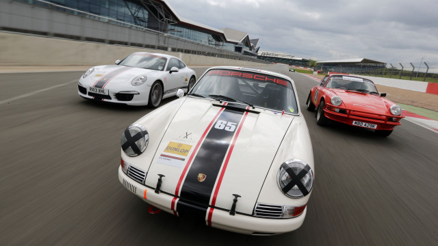 Two cars race track red free wallpaper for desktop - medium preview image