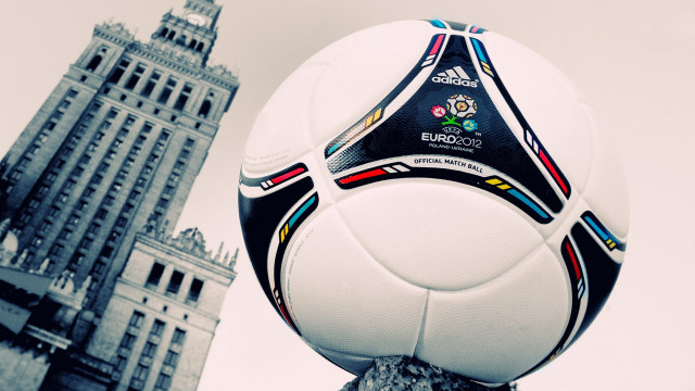 Soccer ball rock building clock free wallpaper for desktop - medium preview image