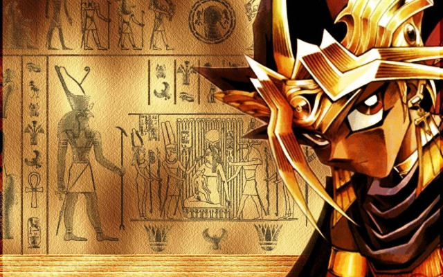 Egyptian god golden crown background free wallpaper for desktop - medium preview image