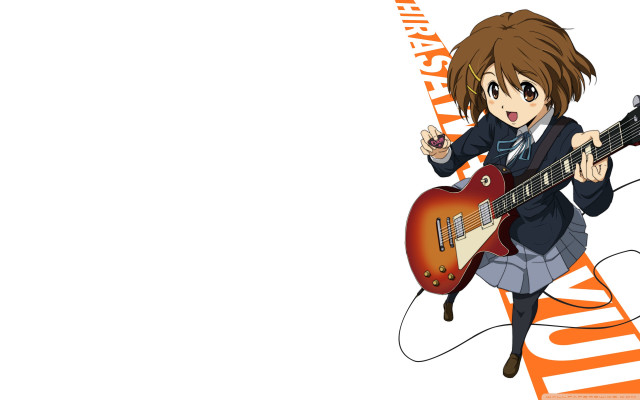 Girl guitar microphone sign background free wallpaper for desktop - medium preview image