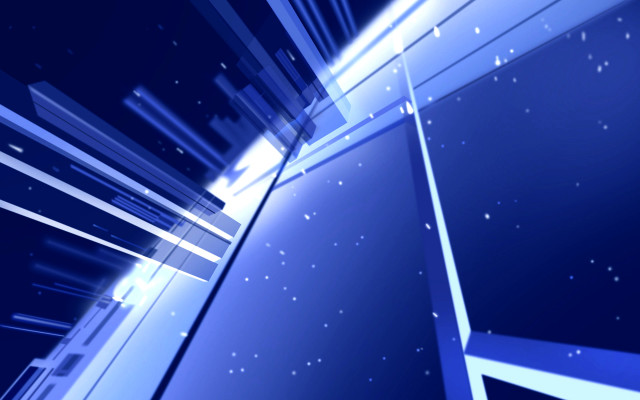 Blue abstract background stars building free wallpaper for desktop - medium preview image