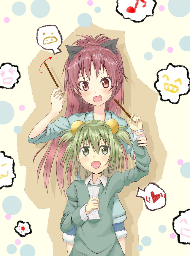 Pinkhair greeneyes cat ears cat free wallpaper for mobile - medium preview image