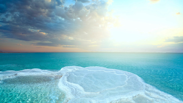 Lake sky clouds boat pastel free wallpaper for desktop - medium preview image