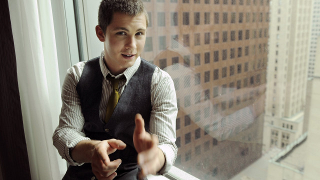Man vest tie window sill free wallpaper for desktop - medium preview image