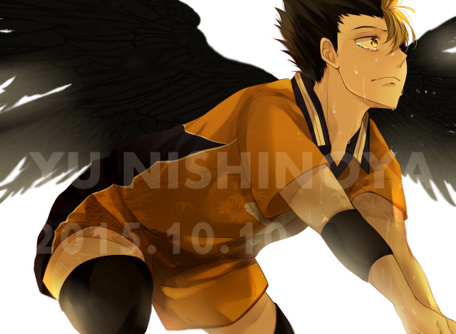 Man black wing yellow shirt free wallpaper for desktop - medium preview image
