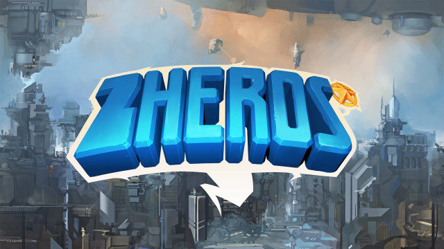 Heros stylized logo speech bubble free wallpaper for desktop - medium preview image