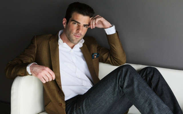 Man sitting couch suit tie free wallpaper for desktop - medium preview image