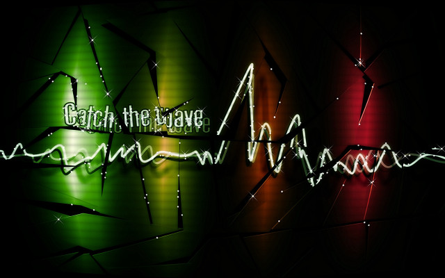 Neon beach wave woman felipe free wallpaper for desktop - medium preview image