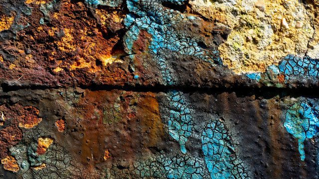 Rusted metal paint abstract decay free wallpaper for desktop - medium preview image