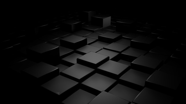 Black white cubes square dark free wallpaper for desktop - medium preview image