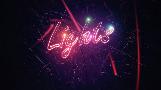 Neon sign igné fireworks black free wallpaper for desktop - medium preview image