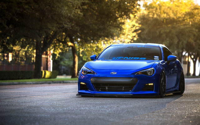 Blue sports car 3d render free wallpaper for desktop - medium preview image
