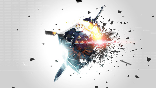 Exploding computer screen knife explosion #2 free wallpaper for desktop - medium preview image