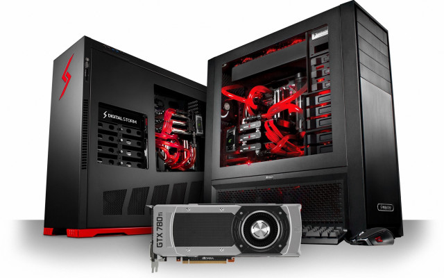 Computer red light black case free wallpaper for desktop - medium preview image