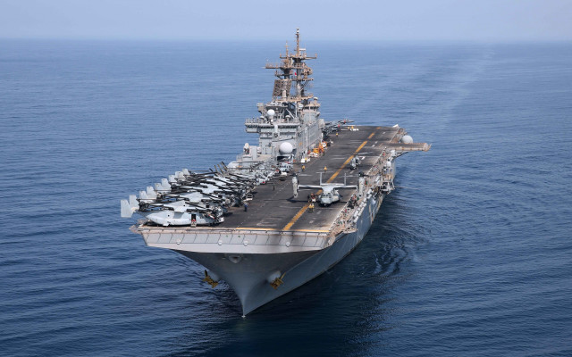 Large ship ocean cars military free wallpaper for desktop - medium preview image