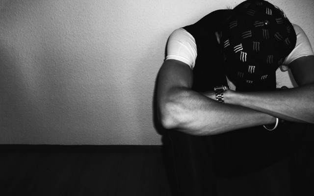 Sad man vest tie crossed free wallpaper for desktop - medium preview image