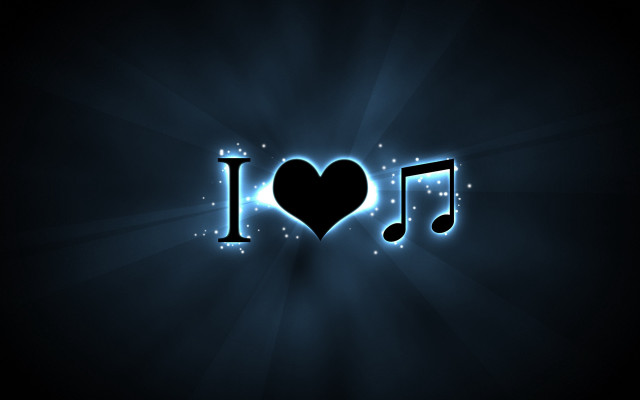 Heart note music love video free wallpaper for desktop - medium preview image