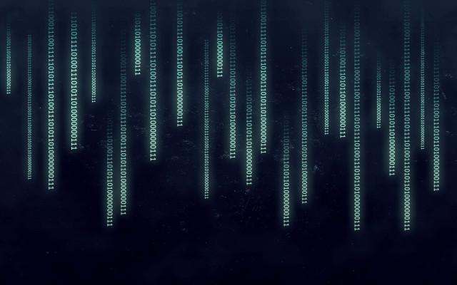 Dark background green numbers night free wallpaper for desktop - medium preview image