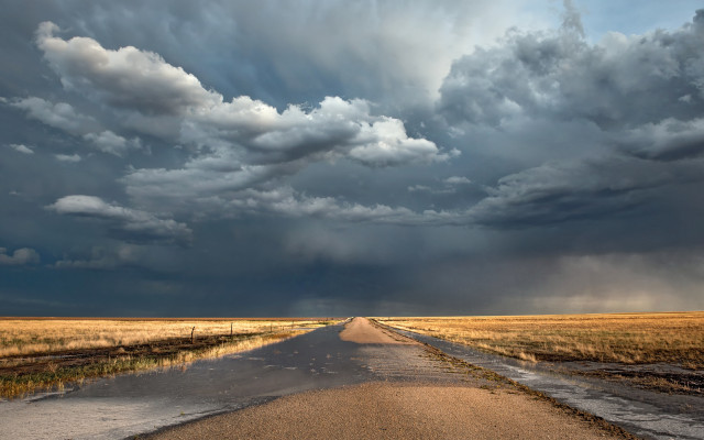 Stormy sky beach cityscape mountain free wallpaper for desktop - medium preview image