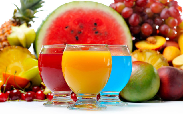 Juice glasses fruit table white #2 free wallpaper for desktop - medium preview image