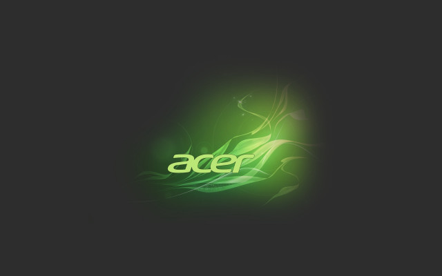 Green abstract logo black background free wallpaper for desktop - medium preview image