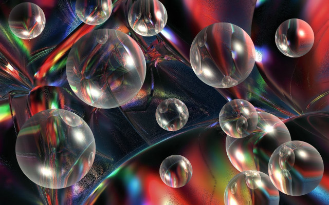 Bubbles colorful background hologram earth free wallpaper for desktop - medium preview image