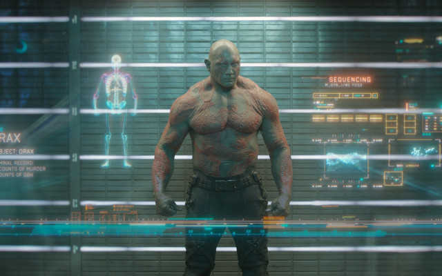 Futuristic man cityscape cyberpunk hologram free wallpaper for desktop - medium preview image