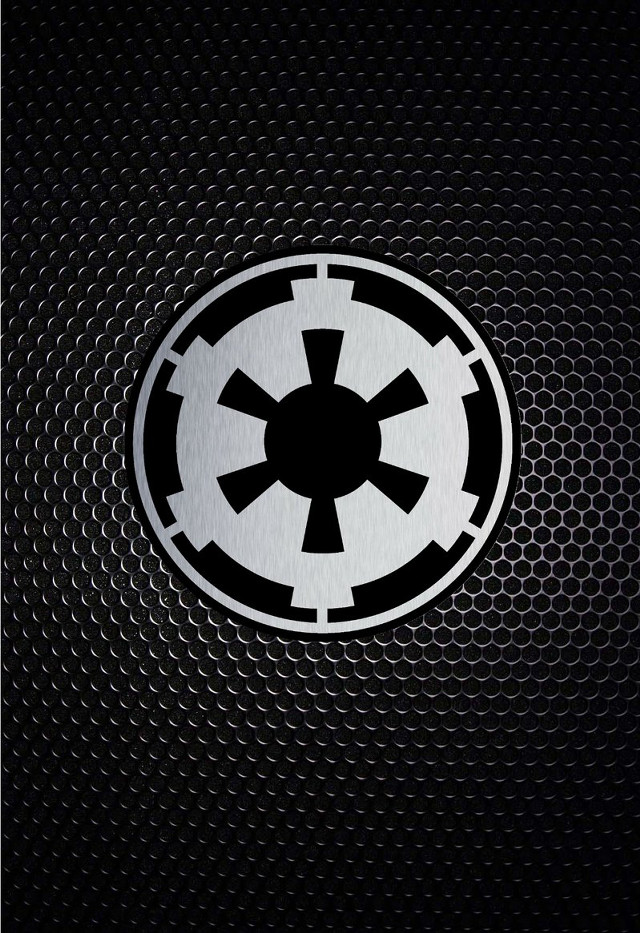 Star wars empire symbol black free wallpaper for mobile - medium preview image