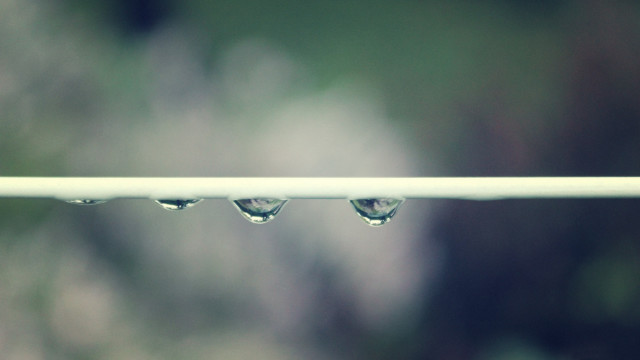 Water drops white pole macro free wallpaper for desktop - medium preview image