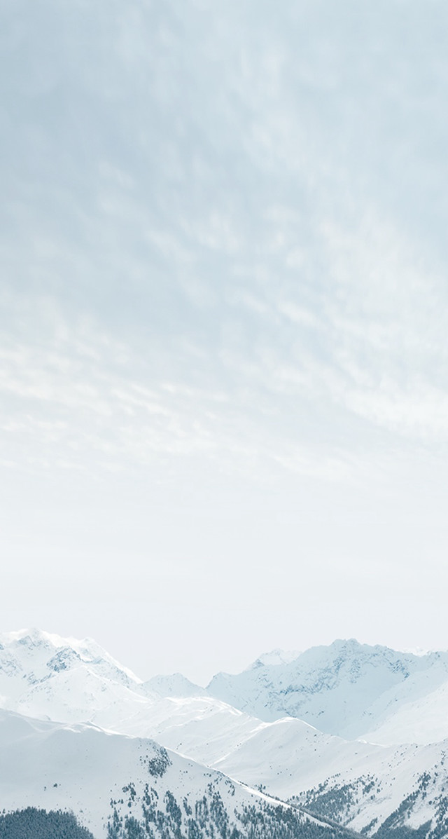 Person on skis snowy mountain #3 free wallpaper for mobile - medium preview image