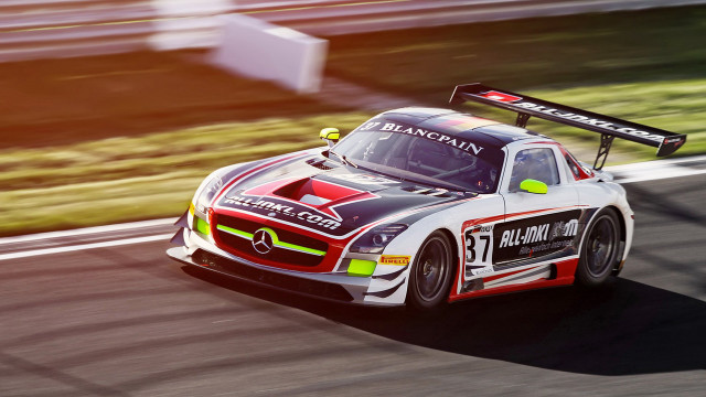 Mercedes race car bernd fasching free wallpaper for desktop - medium preview image