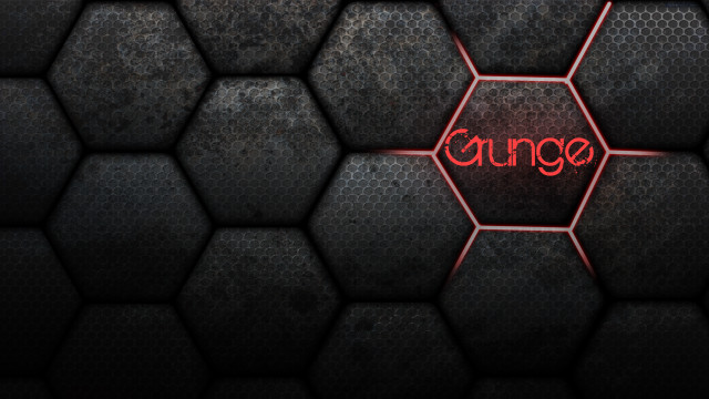 Red neon orange honeycomb grunge free wallpaper for desktop - medium preview image