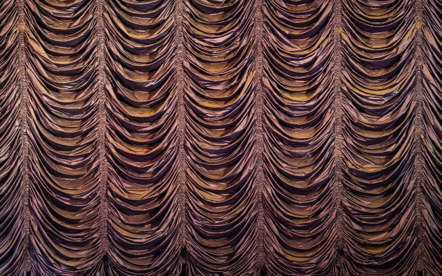 Large curtain wavy lines yellow free wallpaper for desktop - medium preview image