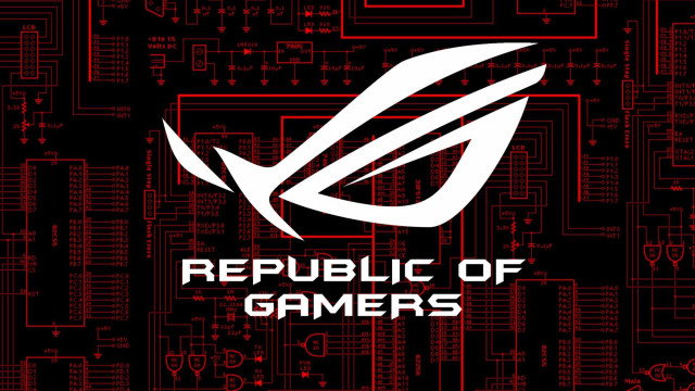Republic of gamer computer logo free wallpaper for desktop - medium preview image